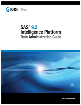 SAS 9.2 Intelligence Platform: Data Administration Guide