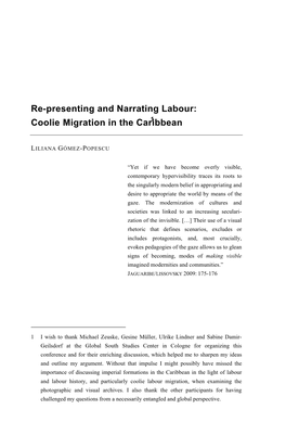 Coolie Migration in the Caribbean1