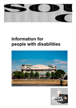 Information for People with Disabilities What Is in This Booklet?