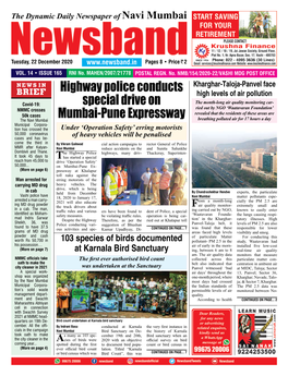 Highway Police Conducts Special Drive on Mumbai