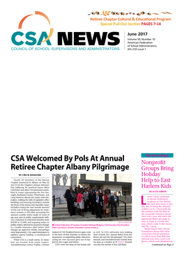 CSA Welcomed by Pols at Annual Retiree Chapter Albany Pilgrimage