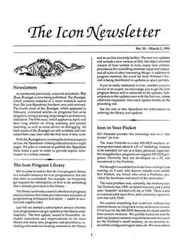 Icon Newsletter 35