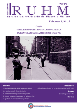 Revista Universitaria De Historia Militar Volumen 8, Nº 17