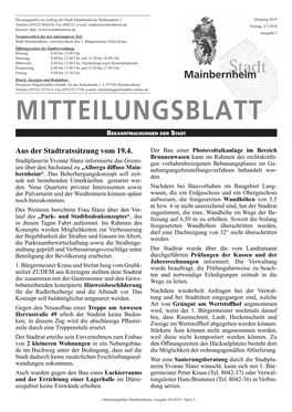 Mitteilungsblatt