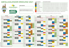 Abfallkalender 2021