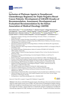 Inclusion of Platinum Agents in Neoadjuvant Chemotherapy Regimens for Triple-Negative Breast Cancer Patients