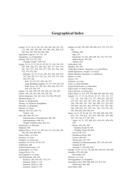 Geographical Index