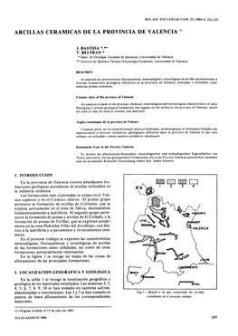 Arcillas Cerámicas De La Provincia De Valencia (1)