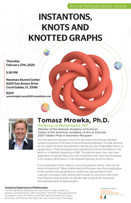 Instantons, Knots and Knotted Graphs