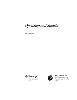 Openstep and Solaris