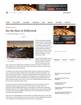 See the Stars in Hollywood