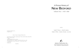 New Bedford Volume Two ~ 1925–1980
