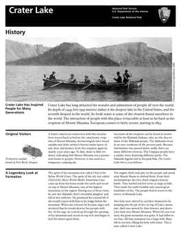 History of Crater Lake