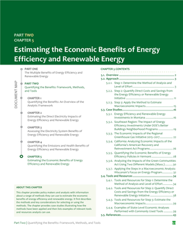 Chapter 5: Estimating the Economic Benefits of Energy Efficiency and Renewable Energy