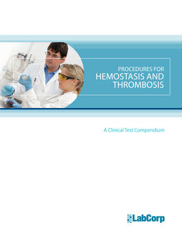 Hemostasis and Thrombosis