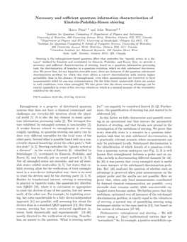 Necessary and Sufficient Quantum Information Characterization Of