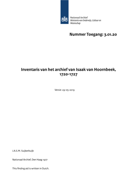 Raadpensionaris Van Hoornbeek 3