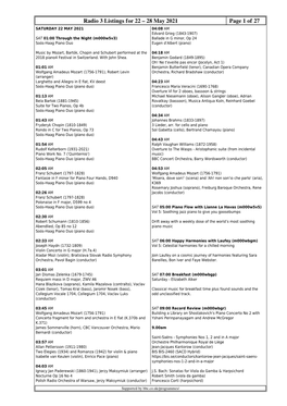 Radio 3 Listings for 22 – 28 May 2021 Page 1 Of