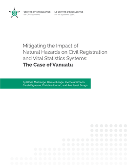 Mitigating the Impact of Natural Hazards on Civil Registration and Vital Statistics Systems: the Case of Vanuatu