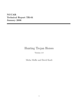 Hunting Trojan Horses