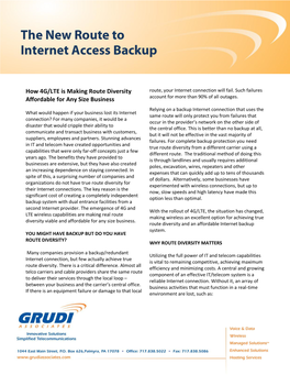 How 4G/LTE Is Making Route Diversity Affordable for Any Size