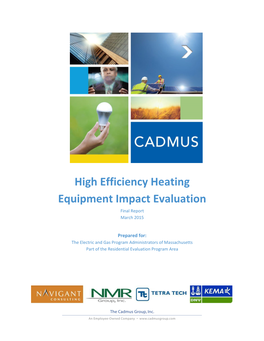 High Efficiency Heating Equipment Impact Evaluation Final Report March 2015