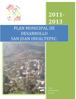 Plan Municipal De Desarrollo San Juan Ihualtepec