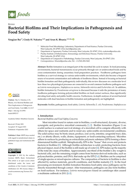 Bacterial Biofilms and Their Implications in Pathogenesis And