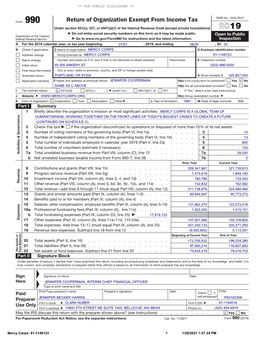 Return of Organization Exempt from Income