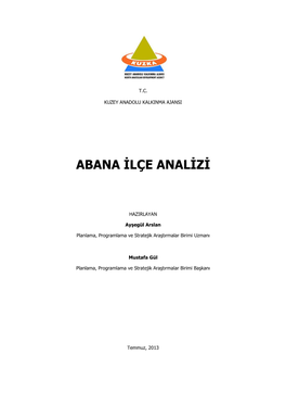 Abana İlçe Analizi 1.702 KB / .Pdf