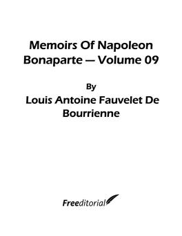 Memoirs of Napoleon Bonaparte — Volume 09