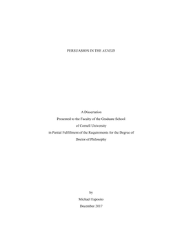 Esposito,Michael Dissertation Persuasion in the Aeneid