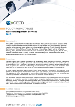 Waste Management Services 2013