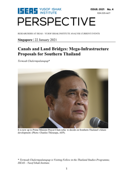 Mega-Infrastructure Proposals for Southern Thailand