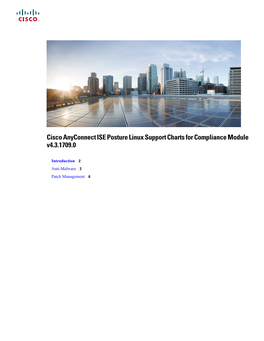 Cisco Anyconnect ISE Posture Linux Support Charts for Compliance Module V4.3.1709.0