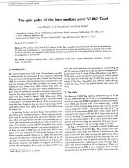 The Spin Pulse of the Intermediate Polar V1062 Tauri