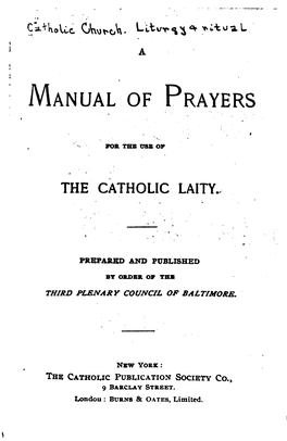 Manual of Prayers