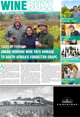Award-Winning Wine Pays Homage to South Africa's