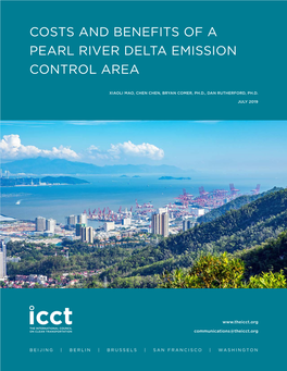 Costs and Benefits of a Pearl River Delta Emission Control Area