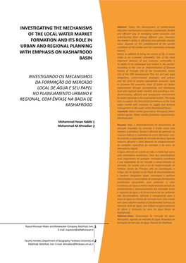 Investigating the Mechanisms of the Local Water Market