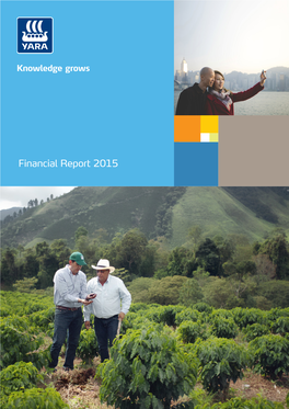 Financial Report 2015 Frontpage, Main Image: on the Farm Finca La Cascada, in Los Farallones in Colombia, Diego Moncada Is the Farm Coordinator on a Coffee Plantation