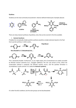 Electron Deficient Heterocycle. Examples Abound