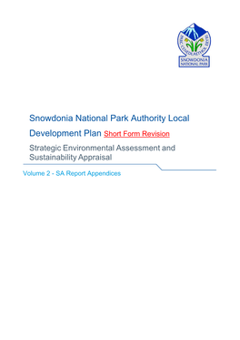 Strategic Environmental Assessment / Sustainability Appraisal