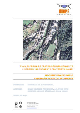 Plan Especial De Protección Del Conjunto Histórico “Os Fornos” a Pontenova (Lugo)