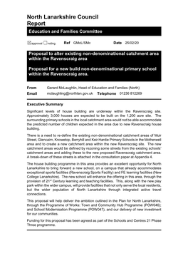 Proposals to Alter the Existing Non-Denominational Catchment