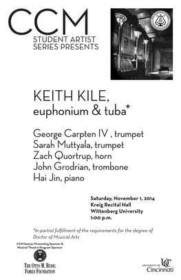 KEITH KILE, Euphonium & Tuba* KEITH K Euphoniu