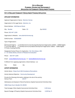 Attention Homes Organizational Chart