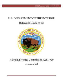 HHCA Reference Guide September 2018