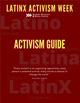 2020 Latinx Activism Guide