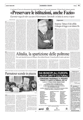 Alitalia, La Spartizione Delle Poltrone Era Forse Inevitabile